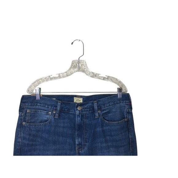 J Crew Jeans Men's Size 34 x 34 Blue Denim Tapered Leg 100% Cotton NEW TAGS - Picture 3 of 9